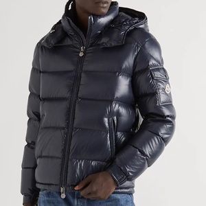 Moncler maya navy blue jacket coat
